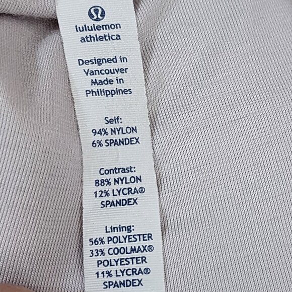 Lululemon Ivory Cream Mid Rise Lined Studio Pants w/ Cinchable Hems - Picture 6 of 6